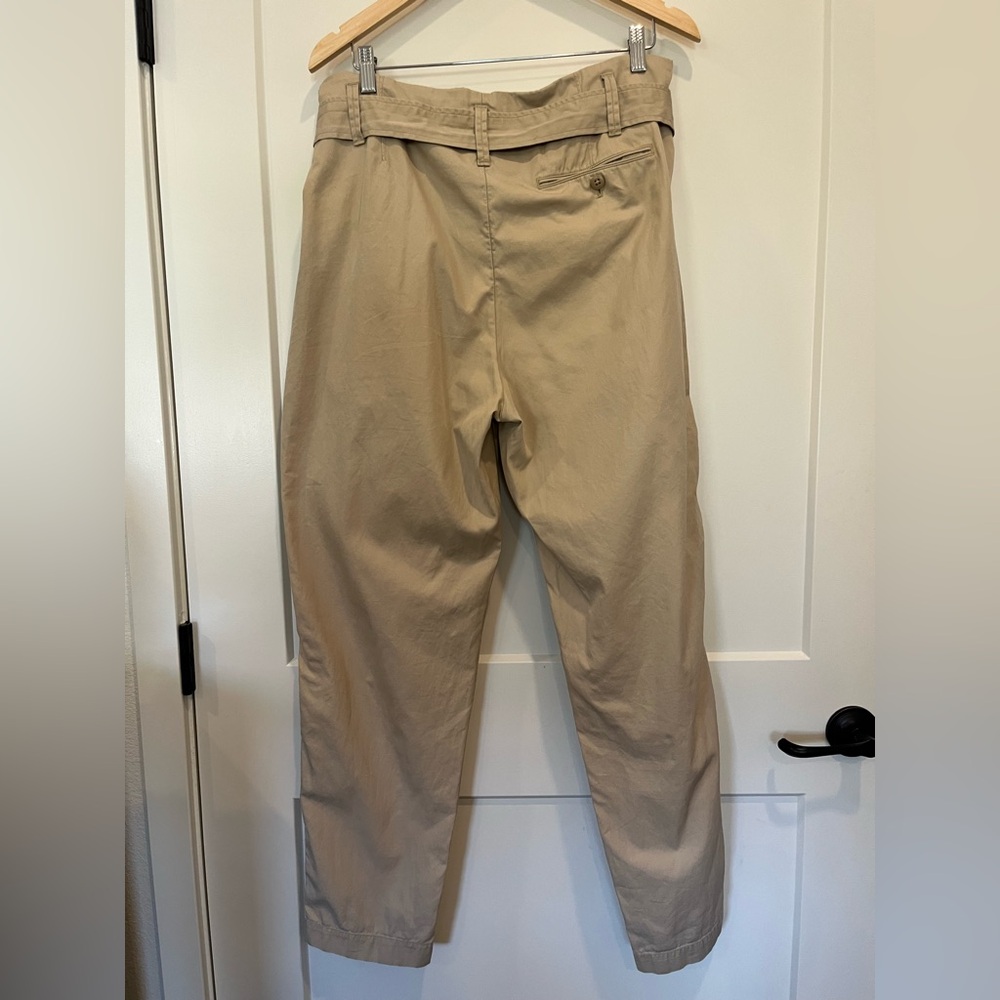 POLO RALPH LAUREN tan/beige Belted Twill Featherweight Safari Western pants sz 8 - Picture 10 of 15